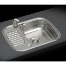reginox rl226s regidrain single bowl sink compact drainer stainless steel