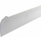 kitchen worktop end cap trim, 30mm high, white aluminium