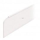 kitchen worktop end cap trim,40mm high, white aluminium