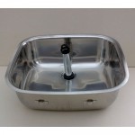 fmk htm64 stainless steel sink & standing waste tube no overflow 01-05 