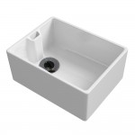 reginox rl304cw white inset ceramic single bowl sink