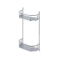 Basket shelves, door mounted, 2 tier 
