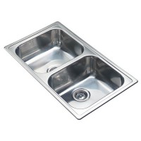 reginox rl218s diplomat double bowl stainless steel sink