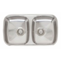 reginox rf304s 80 princess double bowl undermout stainless steel undermount sink