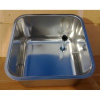 fmk htm64 stainless steel sink with standing waste tube no overflow, dental healthcare 