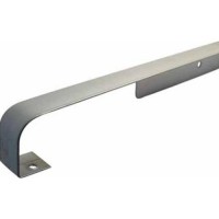 kitchen worktop butt joint, 40mm high, satin anodised aluminium